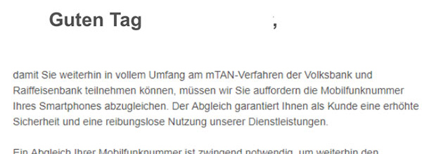 Phishing-Mail sicheres Online-Banking Phishing-Mail sicheres Online-Banking